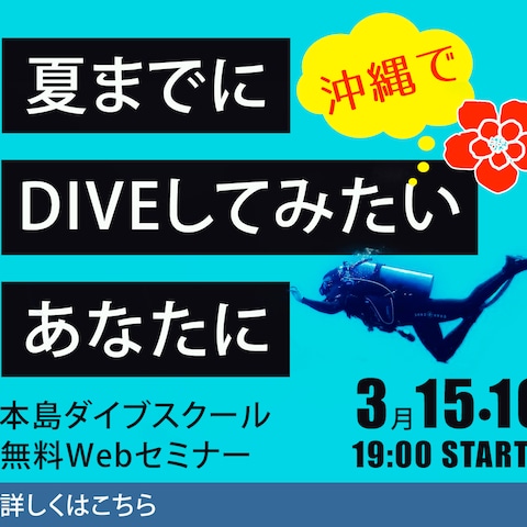 ダイビングスクールWEBセミナー　作例