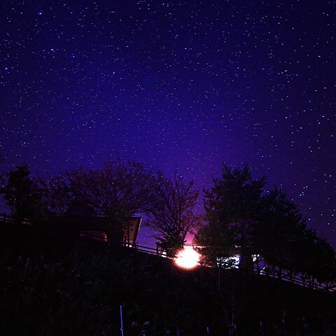 奈良県の透き通った星空