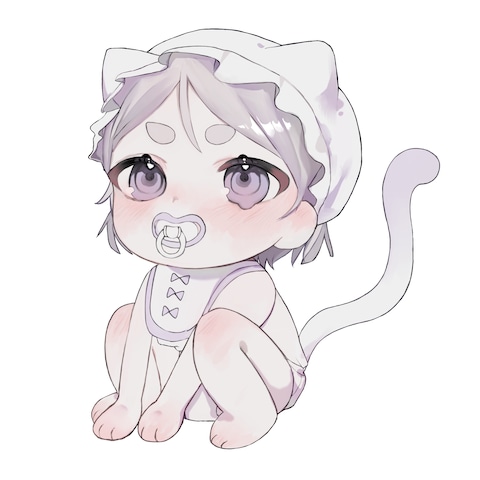 紫ばぶ猫