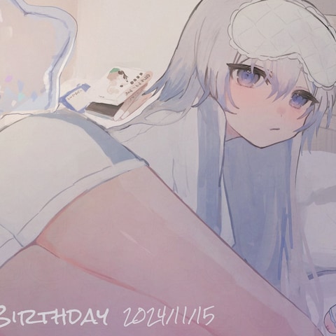 誕生日イラスト(1枚絵)