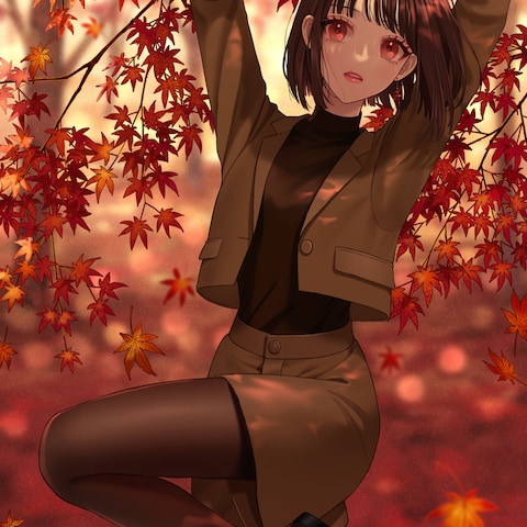 紅葉と踊る