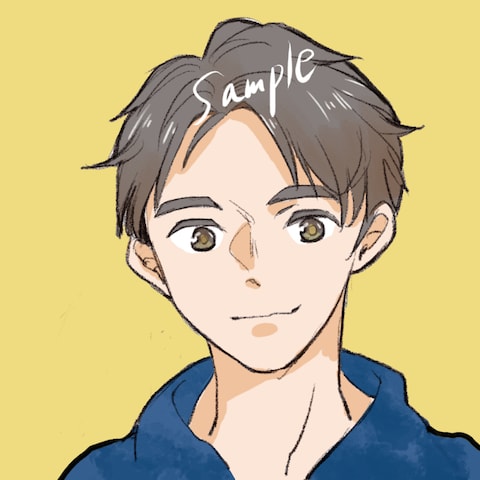 男性のアイコンイラスト
