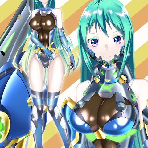 女性キャラクターのLive2Dモデル