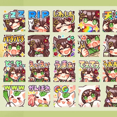 スタンプ制作例＜かしわねこ様＞