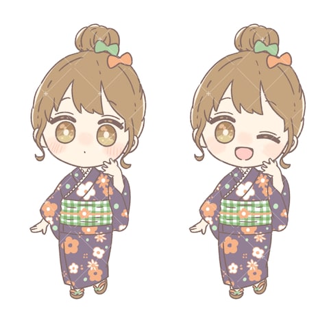 IRIAMライバー様|2頭身ミニキャライラスト制作