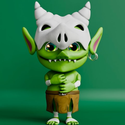 オリジナルキャラクター、ゴブリンのモデリング