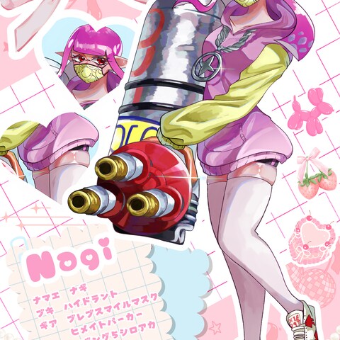 オリイカ立ち絵イラスト、キャラクターシート