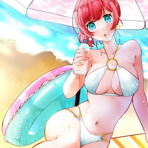水着イラストのご依頼でした
