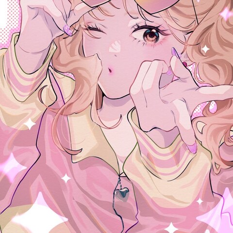 SNSにあげた創作の女の子です