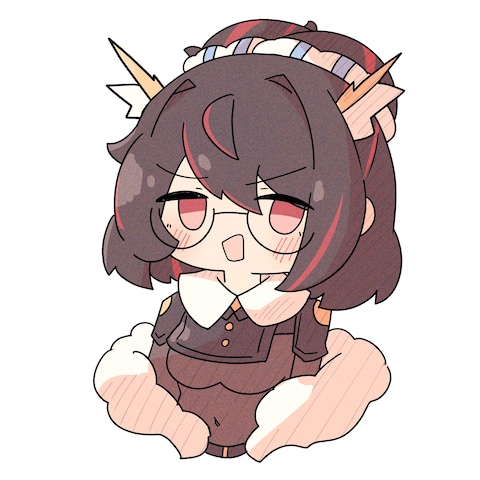 オリジナルキャラクターのSDイラストです
