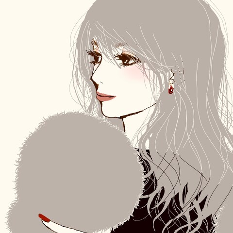 大人かわいいシンプルイラスト制作