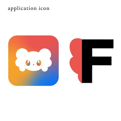 アプリケーション開発事業のキャラクターロゴ