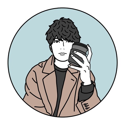 おしゃれなシンプル線画似顔絵