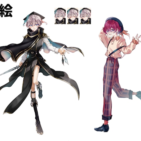 立ち絵 キャラクターデザイン