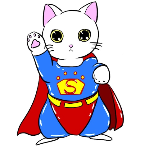 招き猫【スーパーマン】