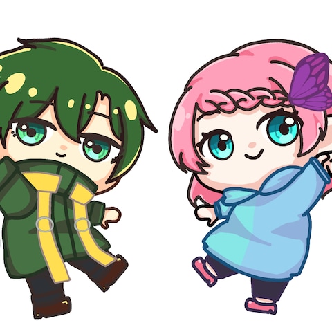 【OVER】所属　たっくん様みゆち様ミニキャラ制作