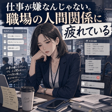 【仕事】職場の人間関係に疲れている