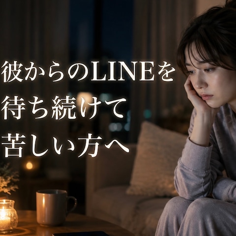 恋愛占い 彼からのLINEを待ち続けて苦しい方へ