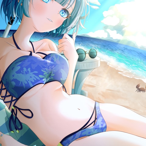 瑠凪瀬リア 夏イラスト