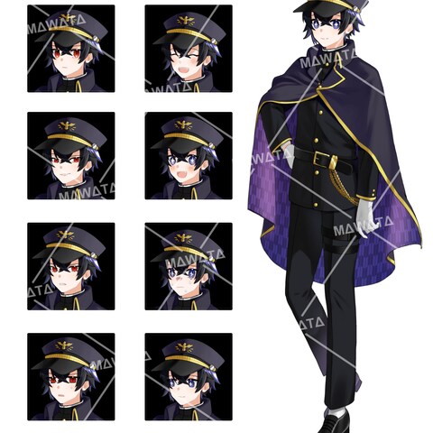 全身立ち絵・表情差分制作