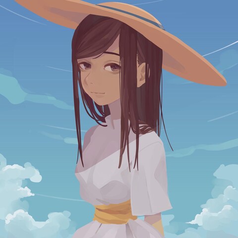厚塗り風イラスト