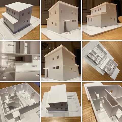 新築住宅　スタディ模型