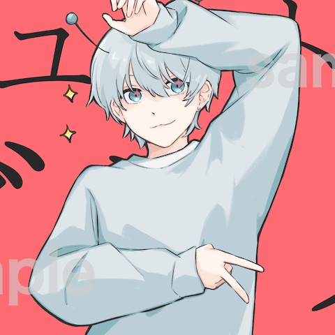 歌ってみたサムネイルイラスト
