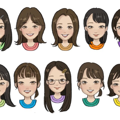 友人の似顔絵作成