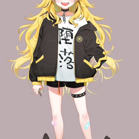 VTuber様Live2D用イラスト
