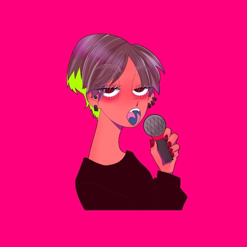 友人からの以来で描いたアイコンです