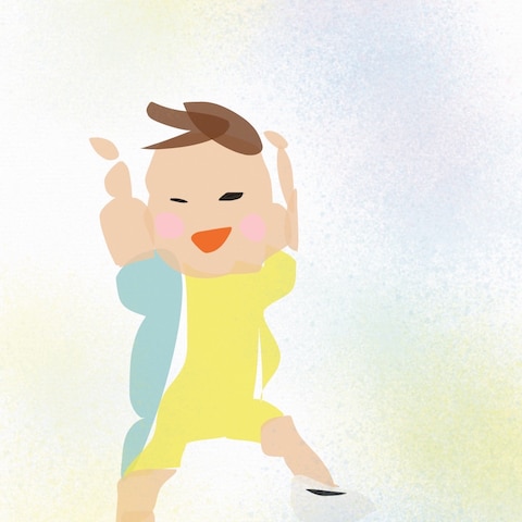 外遊び　噴水