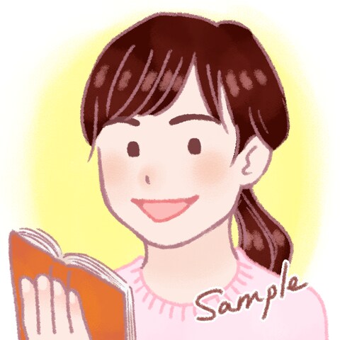 優しく馴染む【ゆるふわスタイル】の似顔絵