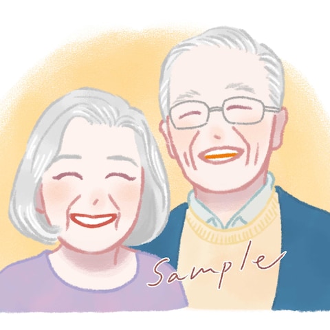 【2名・記念日】大切な人と並んで。記念日ペア似顔絵