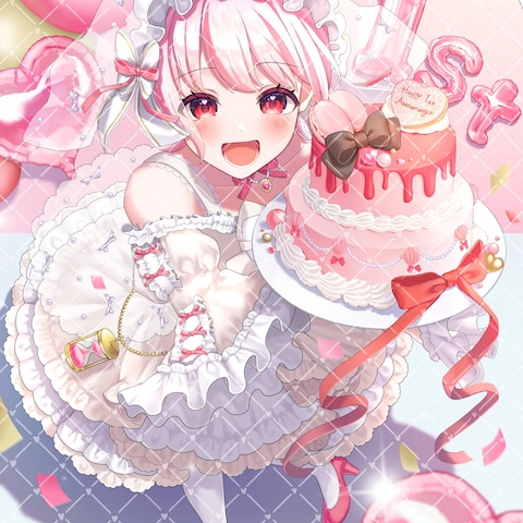 活動1周年記念1枚絵