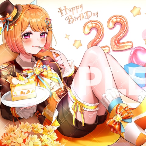 誕生日1枚絵