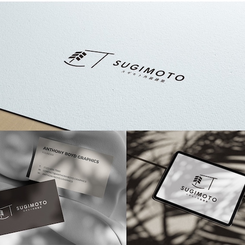 SUGIMOTO株式会社様のロゴデザインを作成しました。