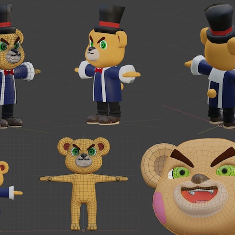 前田秀作成キャラクター：クマーク