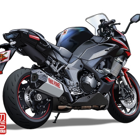 【バイク単体イラスト】Kawasaki Ninja