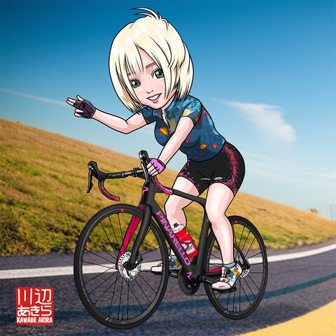 ピナレロ・プリンスに乗る女性