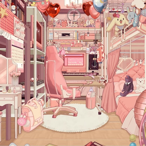 動画素材の背景イラスト制作
