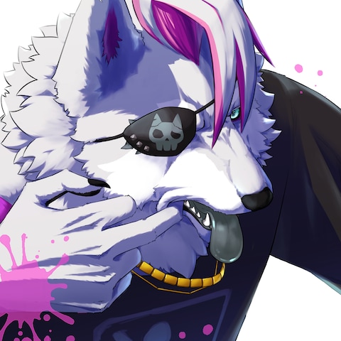オオカミVtuber クロ・C・Lさん(イラストレーター)のポートフォリオ ココナラ