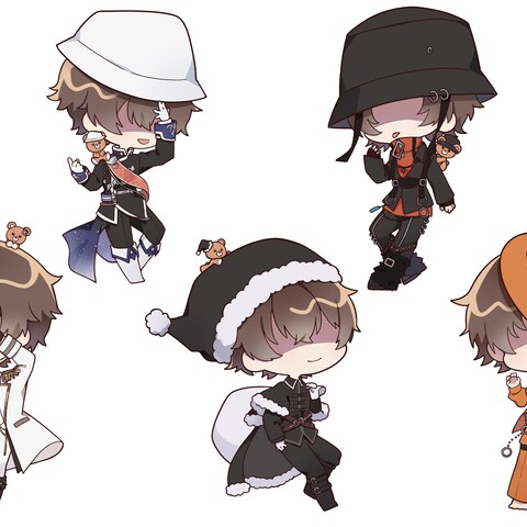 グッズ用デフォルメイラスト作成