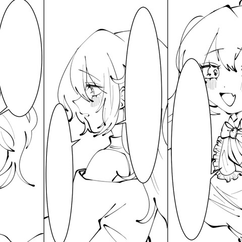 漫画動画イラストです。