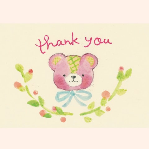 通販用thank youカードの作成。