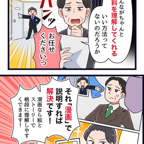 名刺用カラー漫画作成