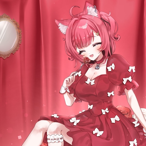 狗飼あずき　歌ってみた用イラスト