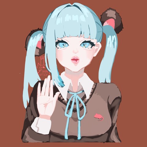 ねずみ×チョコミント