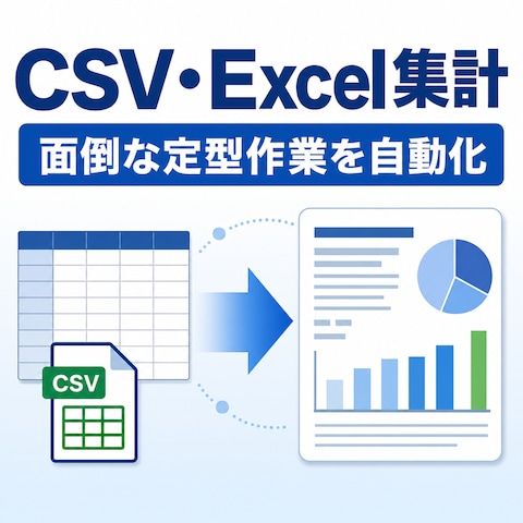 CSV・Excel定型集計ツール