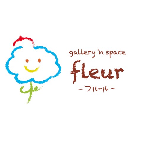 アート教室ギャラリー「フルール」のロゴデザイン