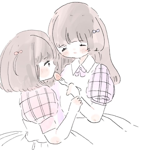 かわいい女の子のグッズ用イラスト